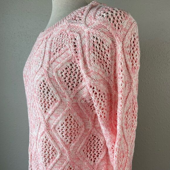 Sonoma Pink Sweater Top Size L EUC - Picture 4 of 7